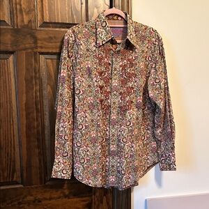 Robert Graham Multicolor Floral Button Down Shirt